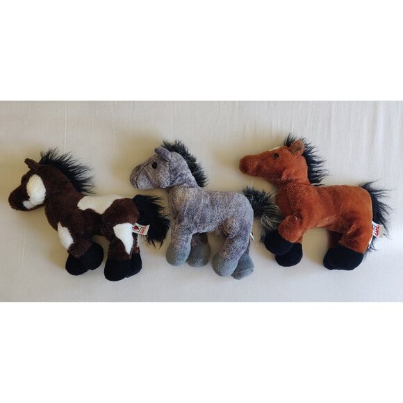 Ganz Webkinz Pinto Horse Plush Stuffed Animal Brown White 9" No code. - Picture 4 of 4